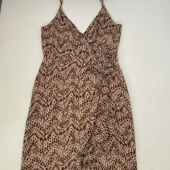 Bardot Revolve Cascading Ruffle Printed Ellie Midi Dress Slip Dress Sundress 8/M - Picture 15 of 17